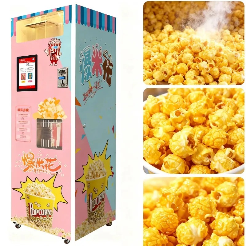 Food Snacks Vending Machine - เครื่องทำป๊อปคอร์นอัตโนมัติอัจฉริยะ เทคโนโลยีขั้นสูง ยอดขายดีที่สุด ปรับแต่งได้ตามต้องการ เครื่องขายป๊อปคอร์นแบบหยอดเหรียญ