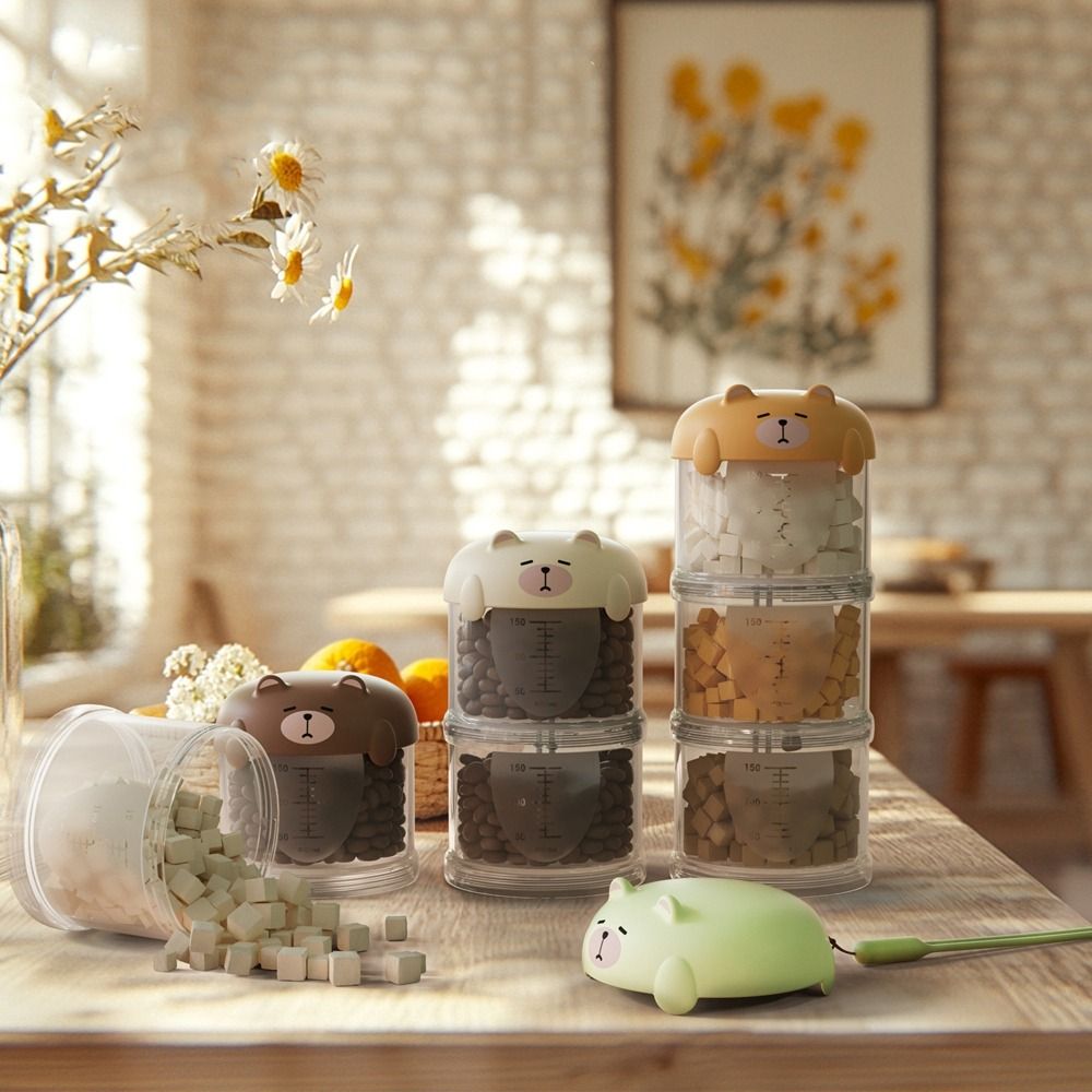 Food Snacks Box - กล่องใส่อาหารแมวพลาสติกหลายชั้น ใช้งานได้จริง ป้องกันความชื้น กล่องเก็บขนมสุนัขน่ารัก กล่องบรรจุอาหารสัตว์เลี้ยงแบบปิดผนึก กล่องใส่อาหารสุนัขสำหรับพาเดินเล่น