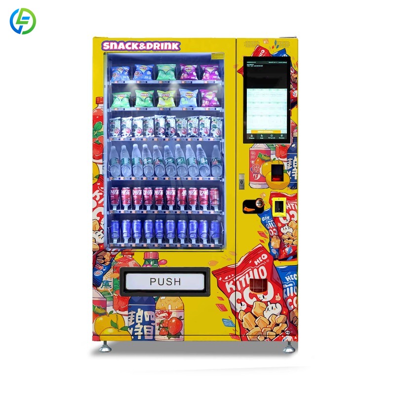 Food Snacks Vending Machine - ตู้จำหน่ายสินค้าอัตโนมัติแบบกำหนดเองสำหรับอาหารและเครื่องดื่ม 24 ชั่วโมง รับเหรียญ ธนบัตร และบัตร