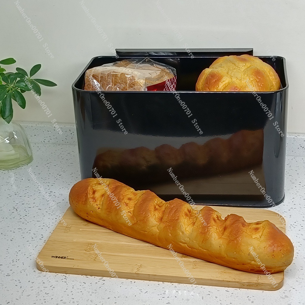 กล่องใส่ขนมปังในครัวพร้อมฝาไม้ - Food Snacks Box บทวิจารณ์และราคา