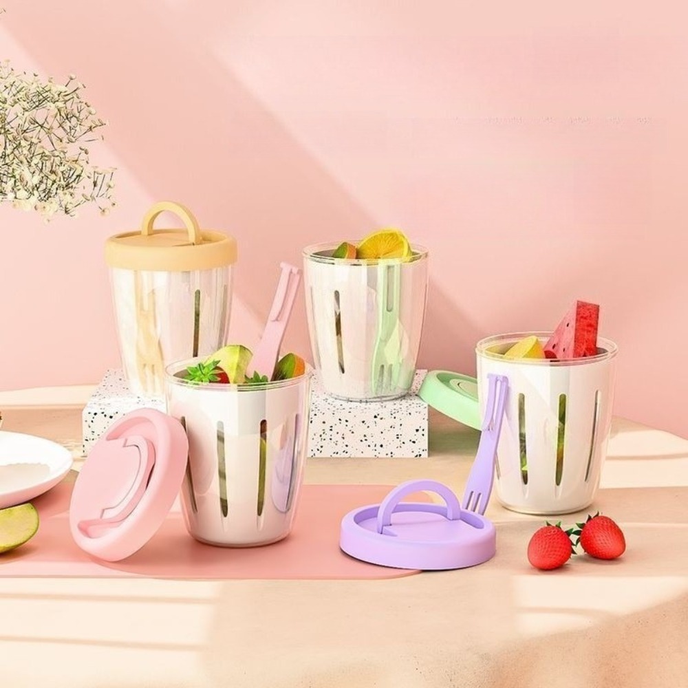 ภาชนะบรรจุอาหารทรงกระบอกแบบพกพ - Food Snacks Box บทวิจารณ์และราคา