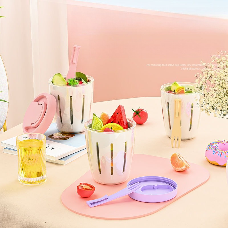 ภาชนะบรรจุอาหารทรงกระบอกแบบพกพ - Food Snacks Box บทวิจารณ์และราคา