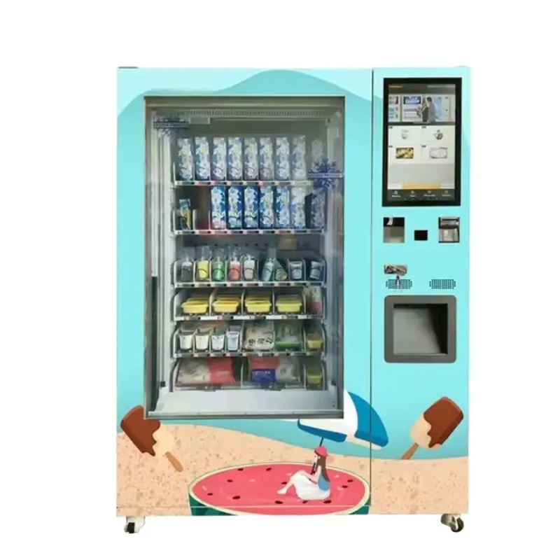 ตู้จำหน่ายเครื่องดื่มน้ำแข็งอั - Food Snacks Vending Machine บทวิจารณ์และราคา