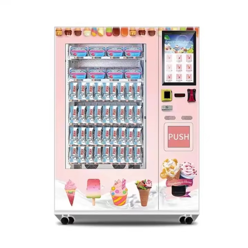 ตู้จำหน่ายเครื่องดื่มน้ำแข็งอั - Food Snacks Vending Machine บทวิจารณ์และราคา