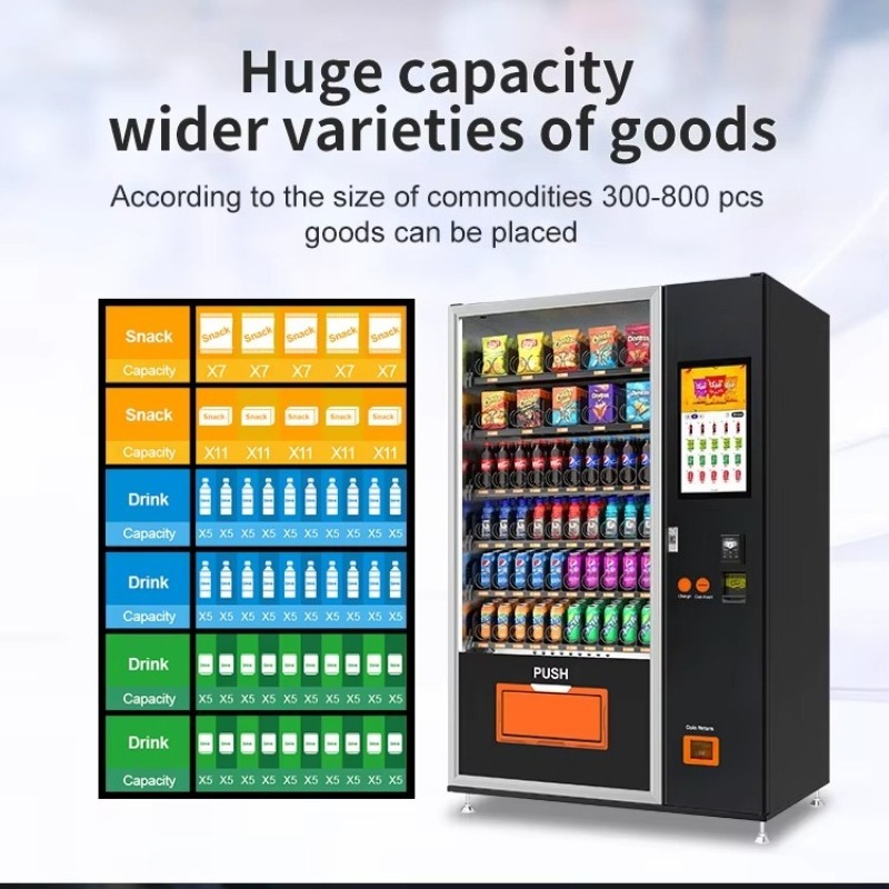 ตู้จำหน่ายสินค้าอัตโนมัติคุณภา - Food Snacks Vending Machine บทวิจารณ์และราคา