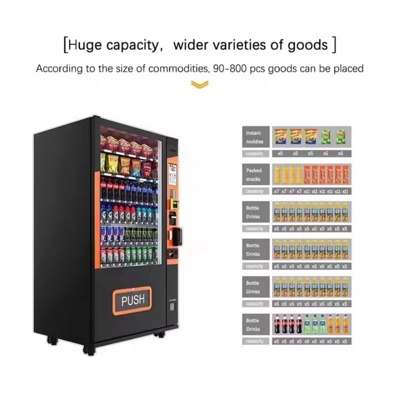 ตู้จำหน่ายสินค้าอัตโนมัติแบบสั - Food Snacks Vending Machine บทวิจารณ์และราคา