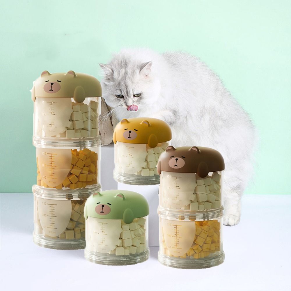 กล่องใส่อาหารแมวพลาสติกหลายชั้ - Food Snacks Box บทวิจารณ์และราคา