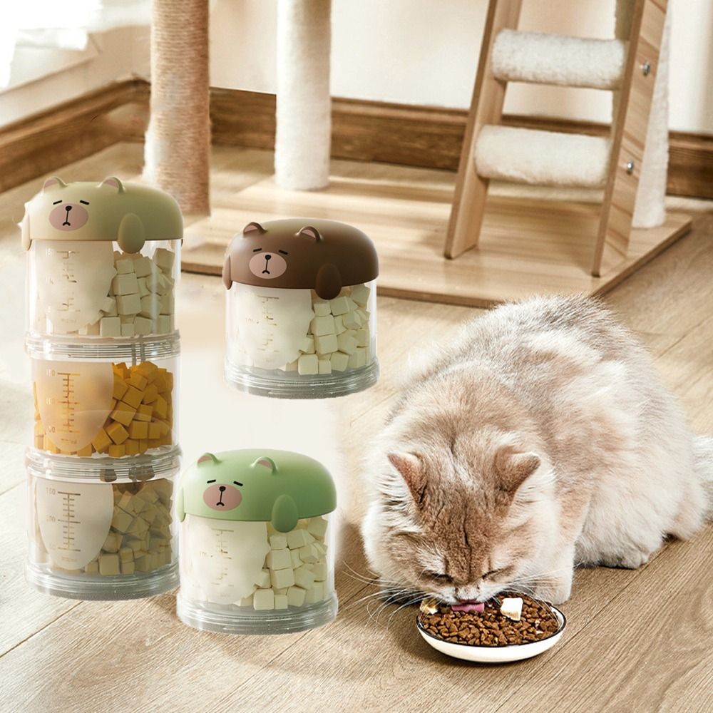 กล่องใส่อาหารแมวพลาสติกหลายชั้ - Food Snacks Box บทวิจารณ์และราคา