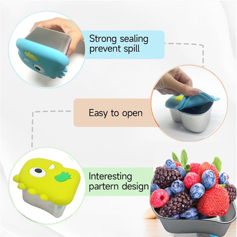 กล่องใส่ขนมสแตนเลส AA94-304 ลา - Food Snacks Box บทวิจารณ์และราคา