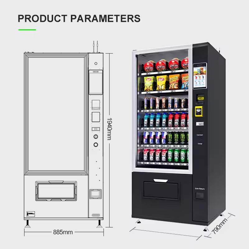 ตู้จำหน่ายสินค้าอัตโนมัติแบบคล - Food Snacks Vending Machine บทวิจารณ์และราคา