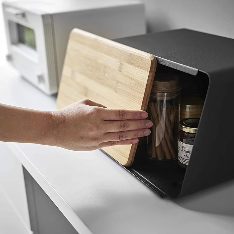 กล่องขนมปังไม้ไผ่สำหรับจัดเก็บ - Food Snacks Box บทวิจารณ์และราคา