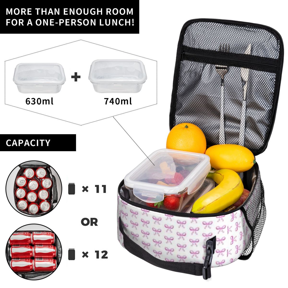 กระเป๋าใส่อาหารกลางวันลายสายรุ - Food Snacks For Hiking บทวิจารณ์และราคา