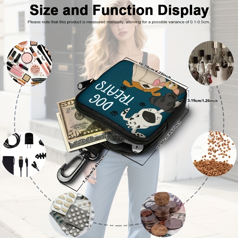 กระเป๋าใส่ขนมสุนัขแบบพกพาพร้อม - Food Snacks For Hiking บทวิจารณ์และราคา